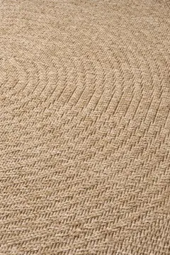 Seyran Halı İndia Hasır Görünümlü Daire Halı 668 Bej