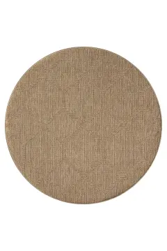 Seyran Halı İndia Hasır Görünümlü Daire Halı 669 Bej