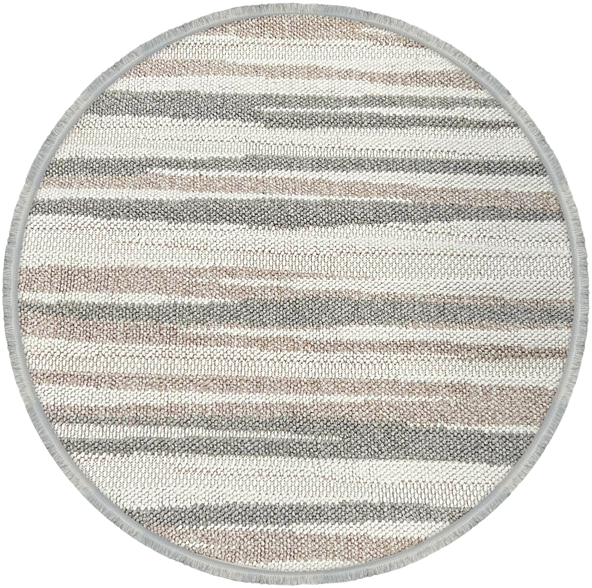 Woolen Disney Anti Alerjik Daire Bukle Halı 8001 KREM