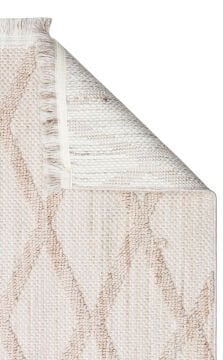 Eko Halı Cozy Modern Örgü Dokuma Halı – Hav ve Toz Vermez CZY 04 Beige