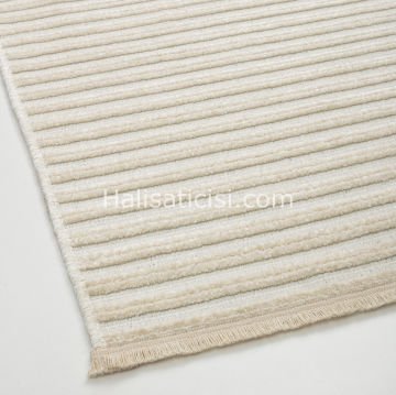 Lena Kabartmalı Kilim C391 KREM KREM