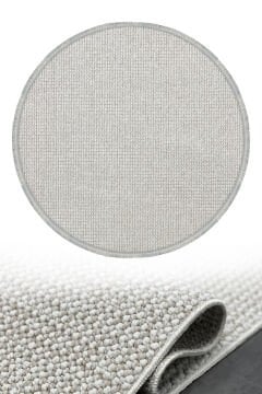 Woolen Disney Anti Alerjik Daire Bukle Halı 8005 BEJ