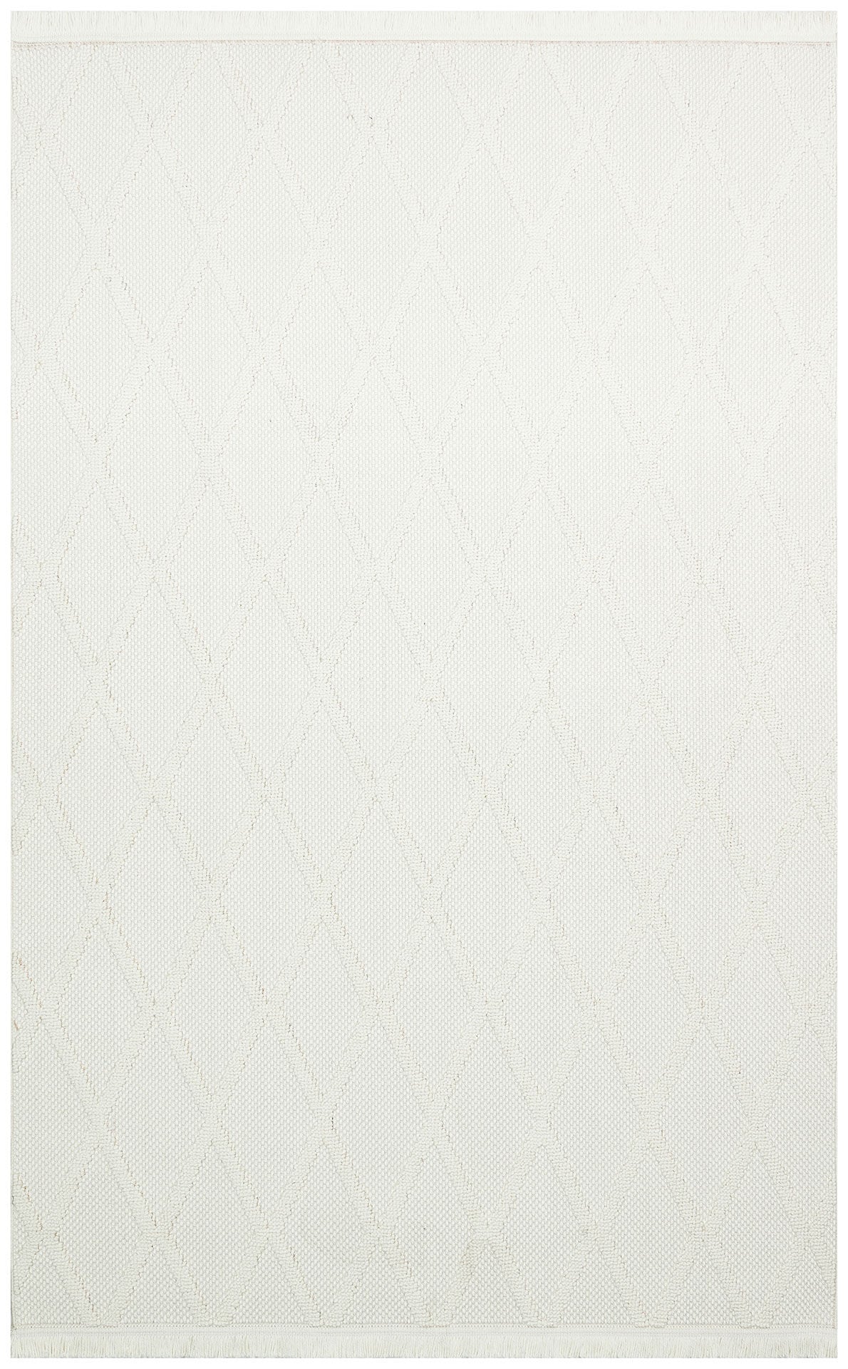 Eko Halı Cozy Modern Örgü Dokuma Halı – Hav ve Toz Vermez CZY 04 Cream