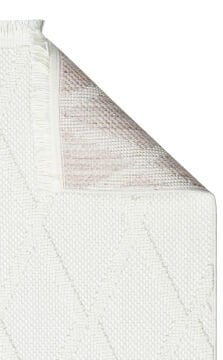 Eko Halı Cozy Modern Örgü Dokuma Halı – Hav ve Toz Vermez CZY 04 Cream