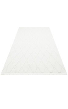 Eko Halı Cozy Modern Örgü Dokuma Halı – Hav ve Toz Vermez CZY 04 Cream