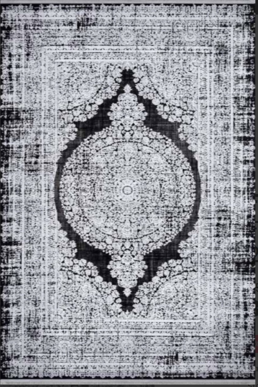Flora Halı Ziynet 2437D Siyah 100X200