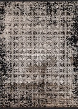 Atlantik Halı London B1005A-SİYAH- VİZON 100X200