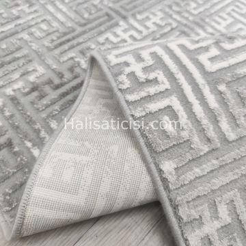Melidia Halı Stil Özel Ebat 0168A-GRİ