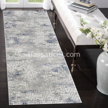 Melidia Halı Stil Özel Ebat 0168A-MAVİ