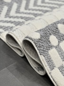 Woolen Halı Venis Bukle Halı 8801 GRİ