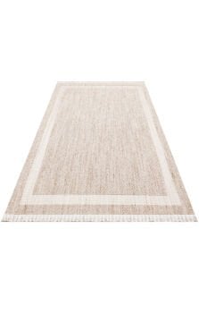Eko Halı Cozy Modern Örgü Dokuma Halı – Hav ve Toz Vermez CZY 05 Beige