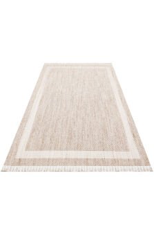 Eko Halı Cozy Modern Örgü Dokuma Halı – Hav ve Toz Vermez CZY 05 Beige