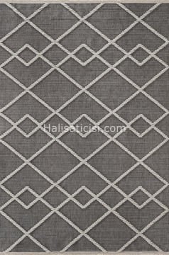Lena Kabartmalı Kilim C392 GRİ KREM 100x218