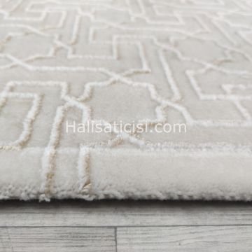 Melidia Halı Stil Özel Ebat 0169A-BEJ