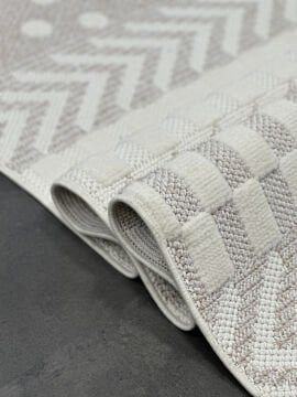 Woolen Halı Venis Bukle Halı 8802 BEJ