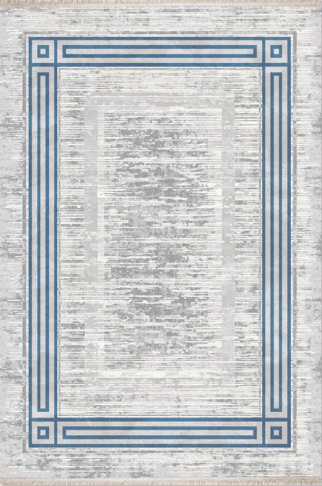 Eva EV 5626 GRİ  MAVİ 116x190