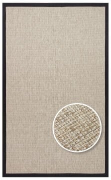 Eko Halı Ventura Bordür Sisal VNT2703 L.Beige BRD Black