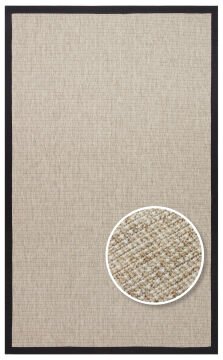 Eko Halı Ventura Bordür Sisal VNT2703 L.Beige BRD Black