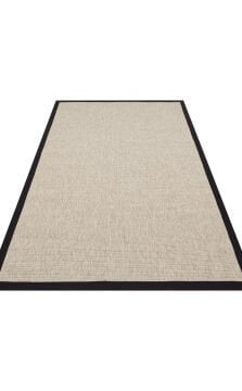 Eko Halı Ventura Bordür Sisal VNT2703 L.Beige BRD Black