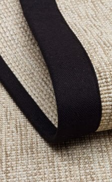 Eko Halı Ventura Bordür Sisal VNT2703 L.Beige BRD Black