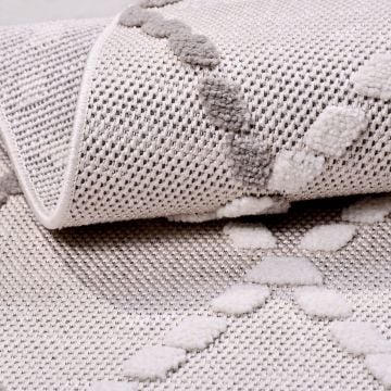 Crea Halı Rey Özel Ebat Kesme Halı 1851 Ak