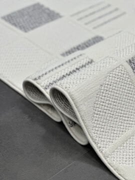 Woolen Halı Venis Bukle Halı 8804 GRİ