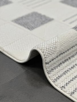 Woolen Halı Venis Bukle Halı 8804 GRİ