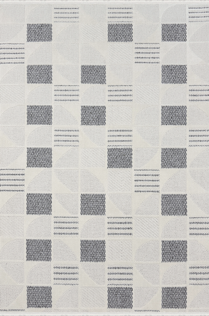 Woolen Halı Venis Bukle Halı 8804 GRİ