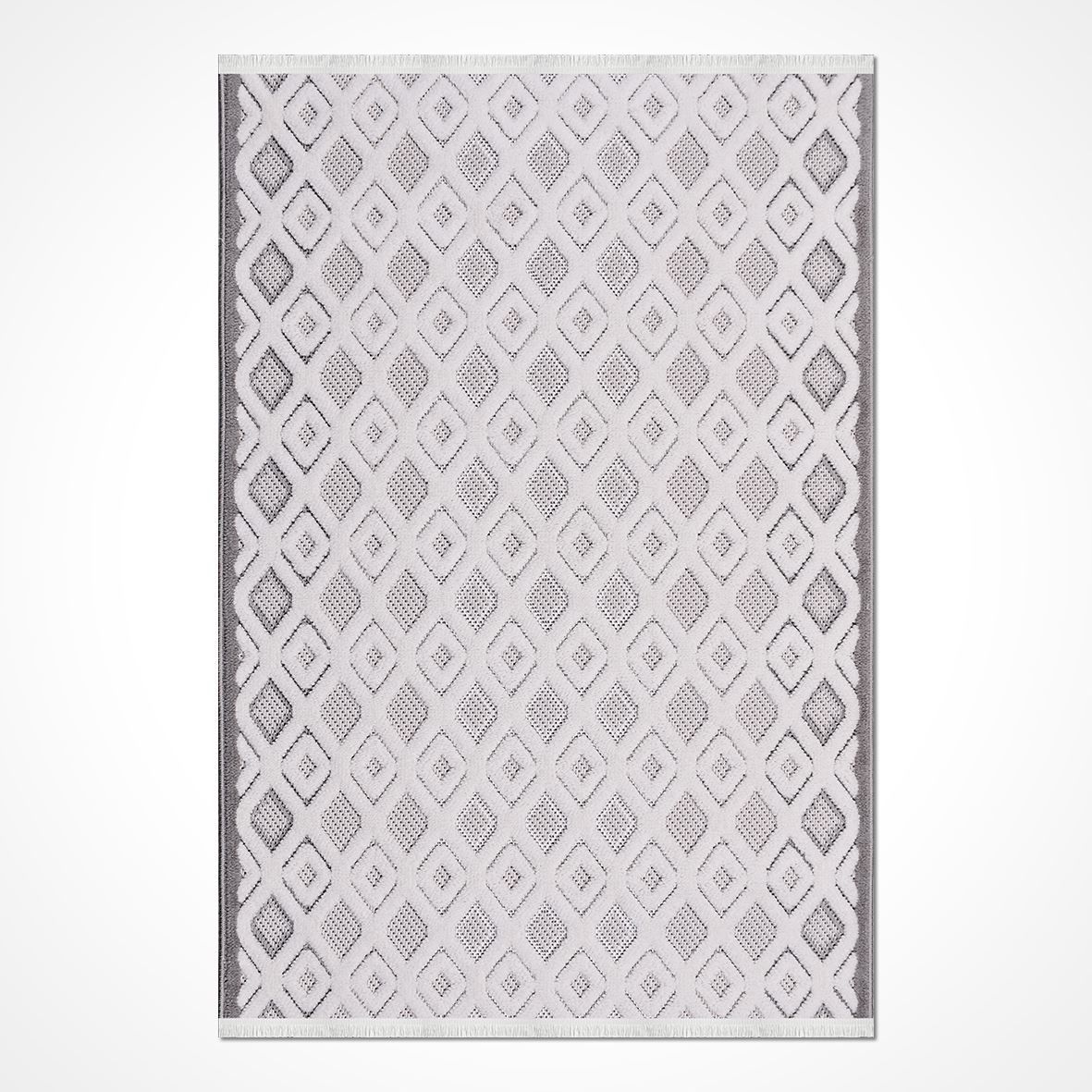 Crea Halı Rey Özel Ebat Kesme Halı 1852 Ak