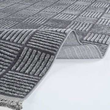 Apex Halı Anemon Özel Ebat Kesim Halı 6825 Antrasit