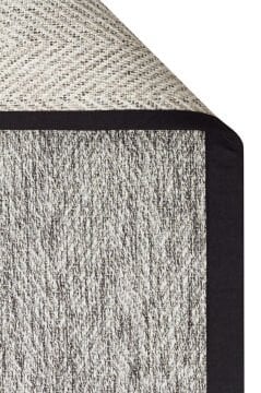 Eko Halı Ventura Bordür Sisal VNT2704 Grey BRD Black