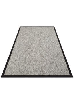 Eko Halı Ventura Bordür Sisal VNT2704 Grey BRD Black
