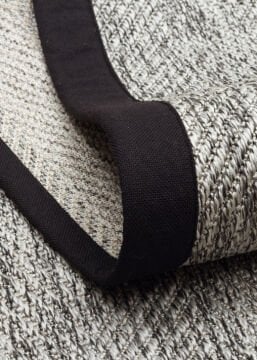 Eko Halı Ventura Bordür Sisal VNT2704 Grey BRD Black