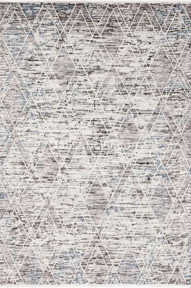 Marcel Eskitme Tarz Halı B245 BEYAZ GRİ 116x190