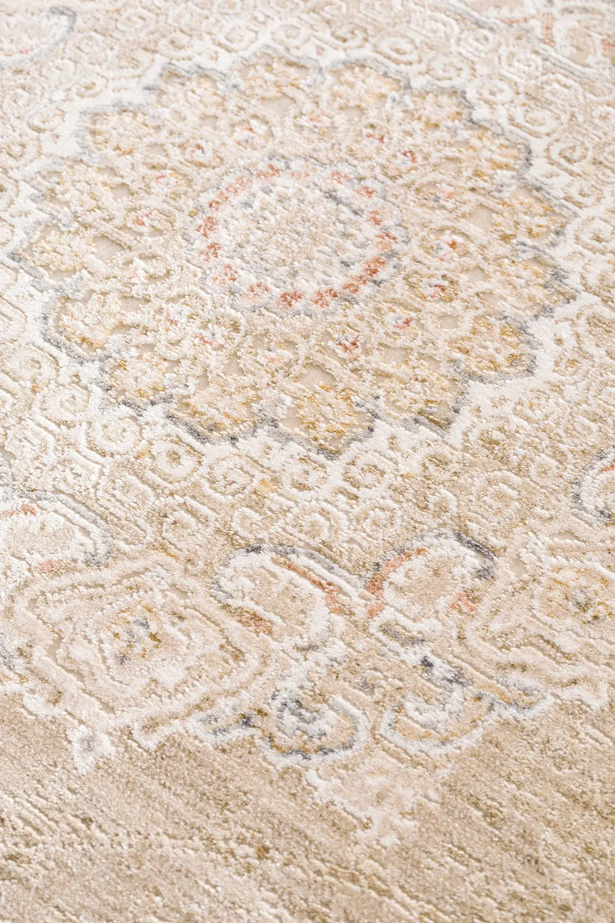 Koza Halı Şimal Klasik Salon Halısı A3548C Bej Bordo