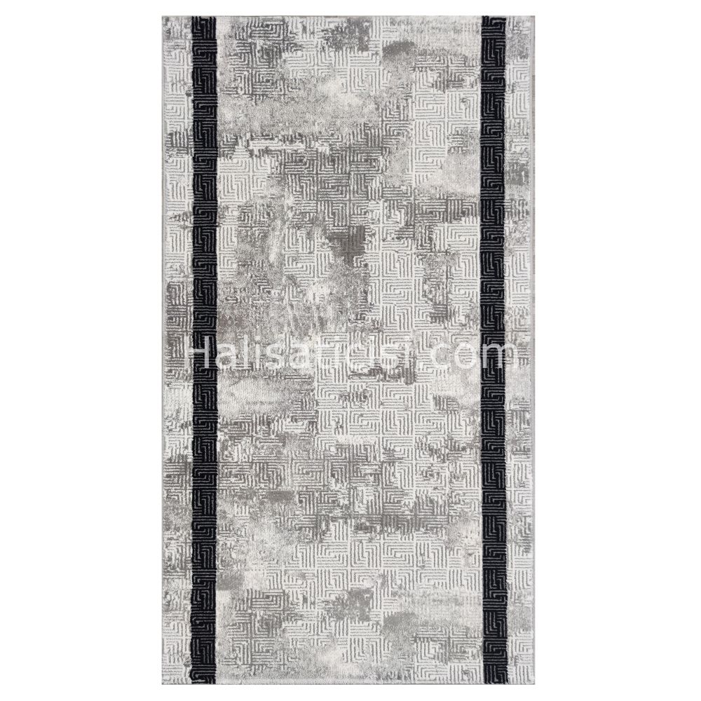 Melidia Halı Stil Özel Ebat 0189A-SİYAH 100 cm