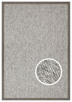 Eko Halı Ventura Bordür Sisal VNT2704 Grey BRD Dark Mix