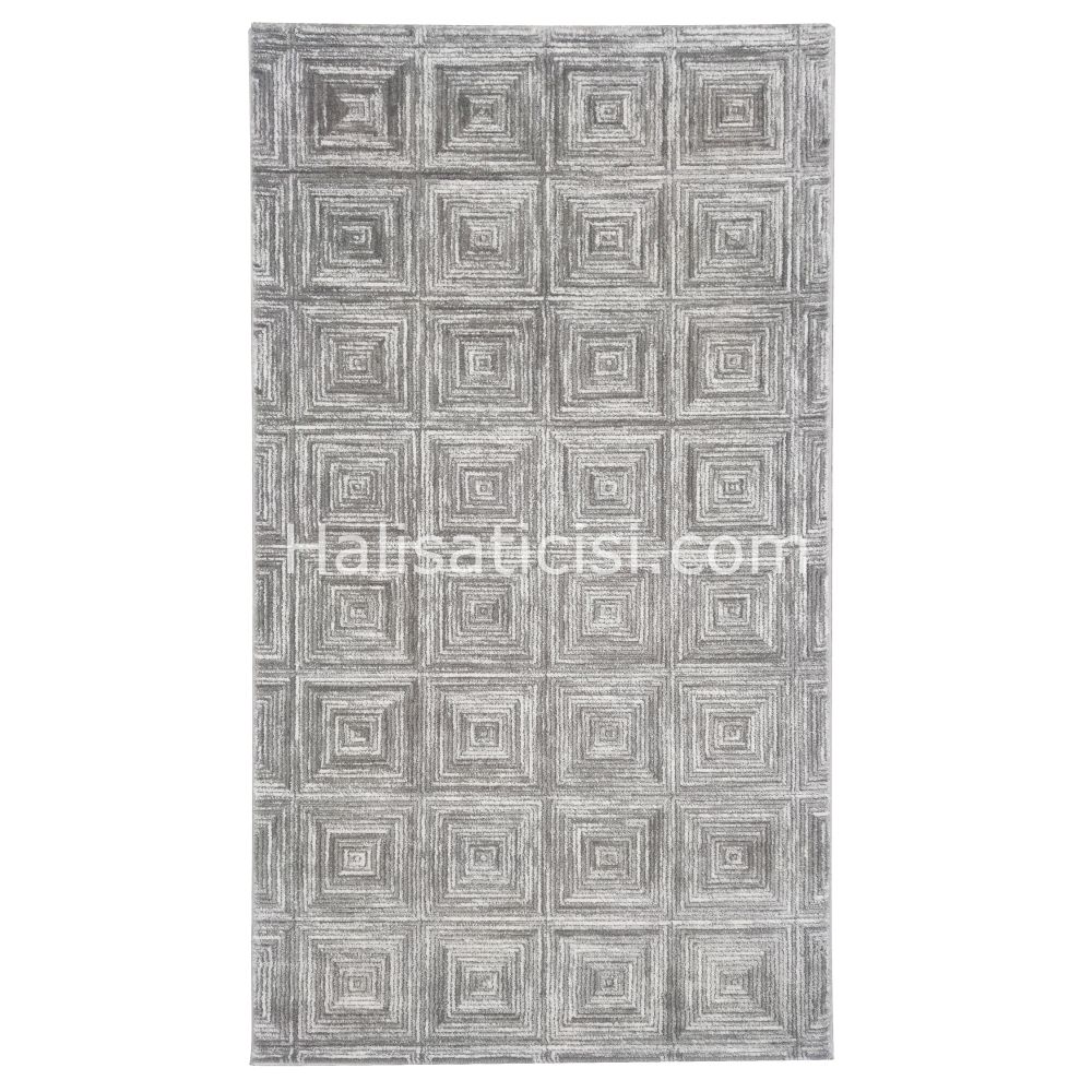 Melidia Halı Stil Özel Ebat 0216B-GRİ 100 cm