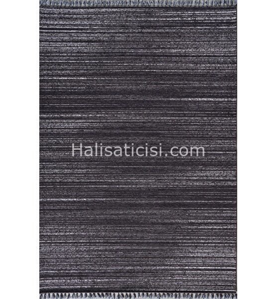 Gümüşsuyu İbiza Özel Ebatlı Kesme Kilim 12185 siyah 100 cm