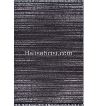 Gümüşsuyu İbiza Özel Ebatlı Kesme Kilim 12185 siyah 100 cm
