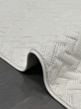 Woolen Halı Venis Bukle Halı 8807 KREM