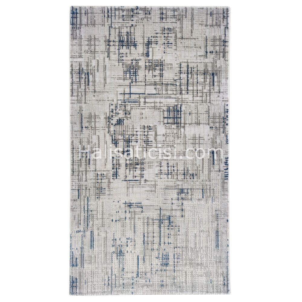Melidia Halı Stil Özel Ebat 4497A-MAVİ. 100 cm
