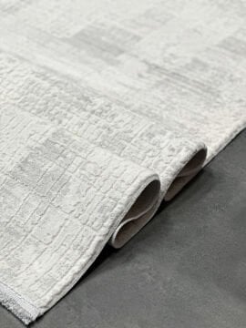 Woolen Halı Victoria Viscon Akrilik Halı 6008 GRİ
