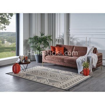 Gümüşsuyu Halı Deco Delta 12145 Gri