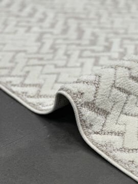 Woolen Halı Venis Bukle Halı 8808 BEJ