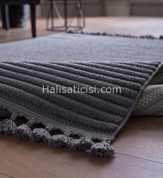 Gümüşsuyu Deco Alvin 12612 Antrasit Özel Ebatlı Kesme Halı