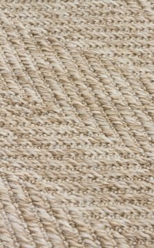 Eko Halı Ventura Bordür Sisal VNT2704 L.Beige BRD Dark Mix