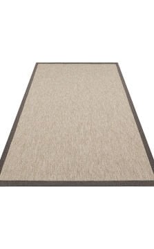 Eko Halı Ventura Bordür Sisal VNT2704 L.Beige BRD Dark Mix