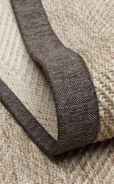Eko Halı Ventura Bordür Sisal VNT2704 L.Beige BRD Dark Mix