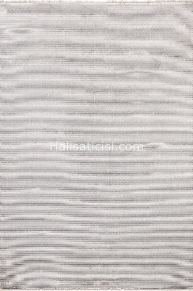 Marcel Eskitme Tarz Halı B795 BEYAZ GRİ